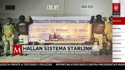 Hallan sistema de internet Starlink en operativo en penal de Aguaruto, Culiacán