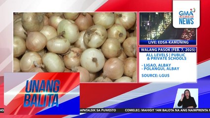 Pag-angkat ng tone-toneladang sibuyas, pinayagan ng Dept. of Agriculture | Unang Balita