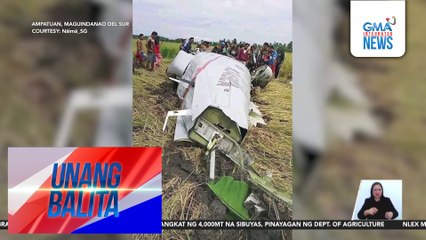 Eroplano, bumagsak sa palayan; apat, patay | Unang Balita