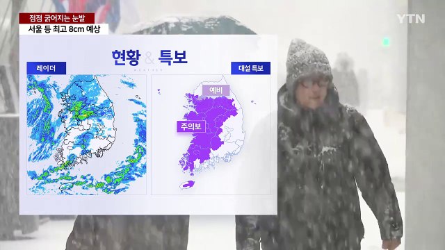 [날씨] 서울 '대설주의보', 출근길 최고 8cm...한파에 '빙판' 비상 / YTN