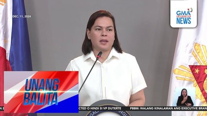 OVP – VP Sara Duterte, maglalabas ng pahayag kaugnay sa ilang isyu mamaya | Unang Balita