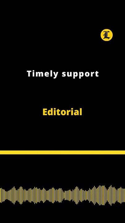 Editorial | Timely support