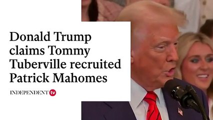 Patrick Mahomes corrects Trump by saying he has never worked with Tommy Tuberville