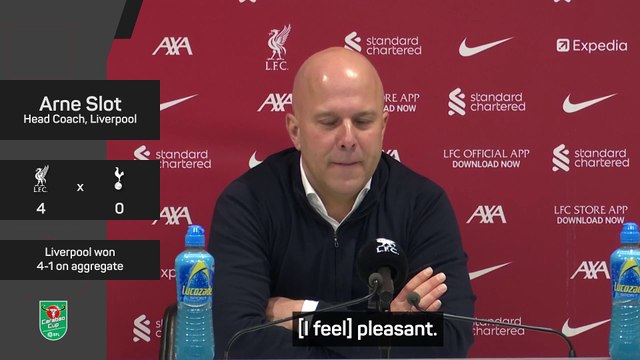 Liverpool are 'in the business of playing finals' - Slot on Carabao Cup triumph