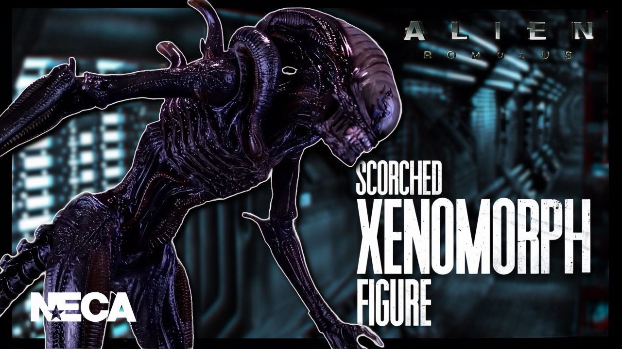 NECA Alien Romulus Ultimate Scorched Xenomorph Figure