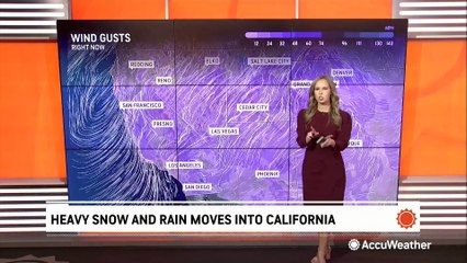 Heavy snow and rain continue on the West Coast