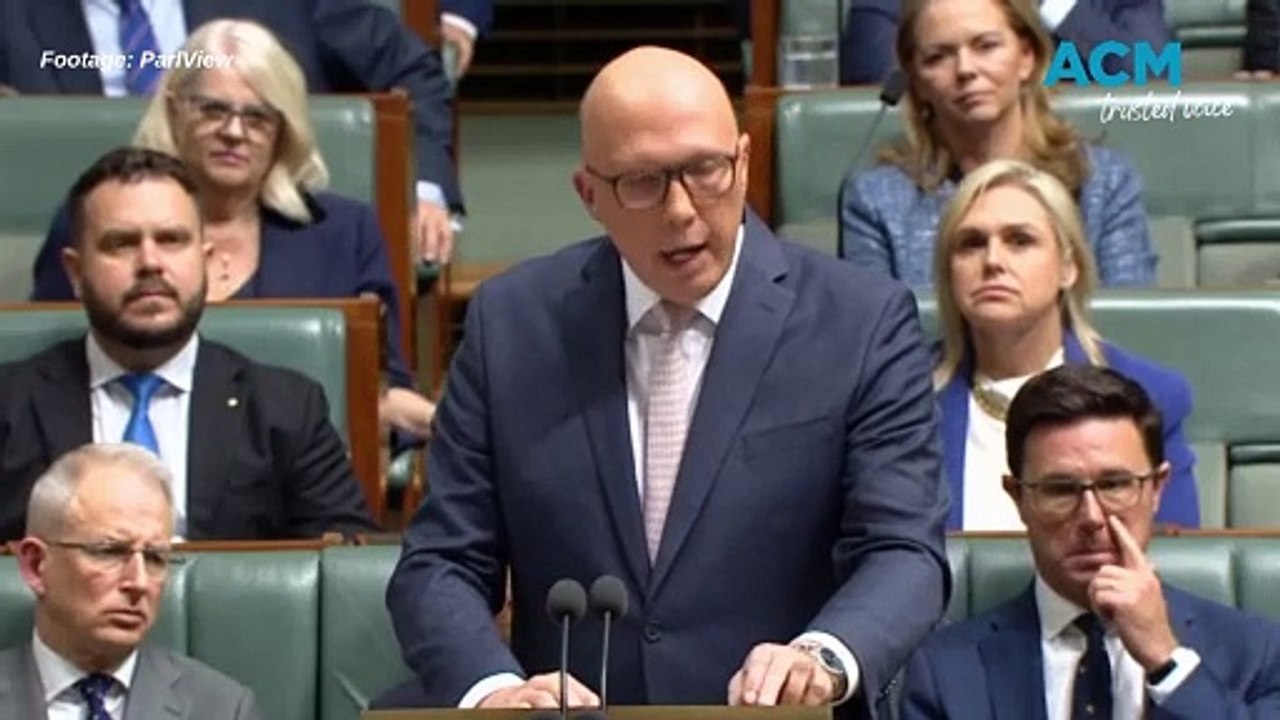 Peter Dutton's public service message in May 2024.