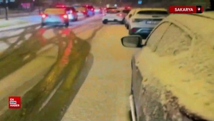 Sakarya’da kar yağışı hayatı felç etti