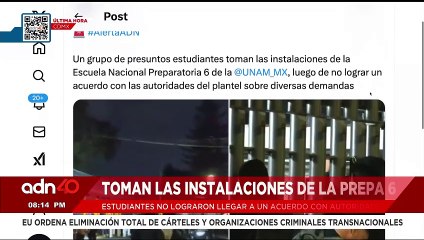 🚨¡Última Hora! Estudiantes toman las instalaciones de la Preparatoria 6 de la UNAM