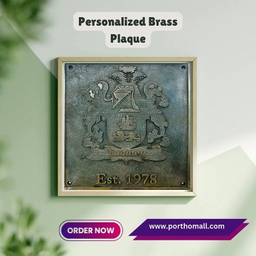 Custom Engraved Brass Plaques | Shop online at porthomall.com
