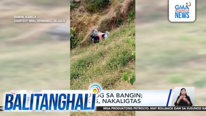 Big bike, nahulog sa bangin; Rider at angkas, nakaligtas | Balitanghali