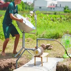 Hijaze Entertainment - I make Solar Generator from a mirror pan wok _freeenergy _technology _experiment(HD)