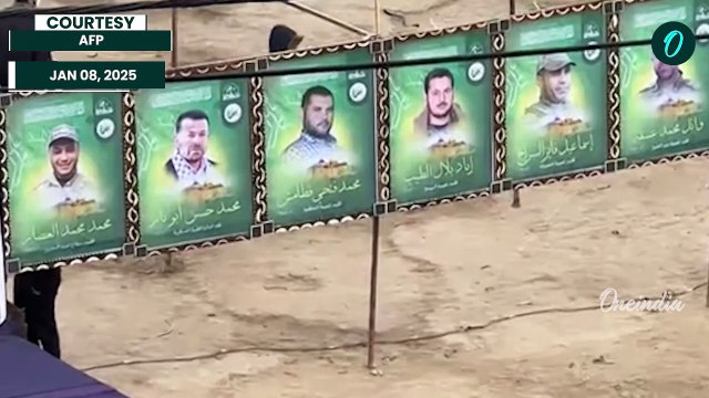 SHOCKING Video| Chilling Moment as Hamas Frees Hostages Under Heavy Guard, Israel Watches in Silence