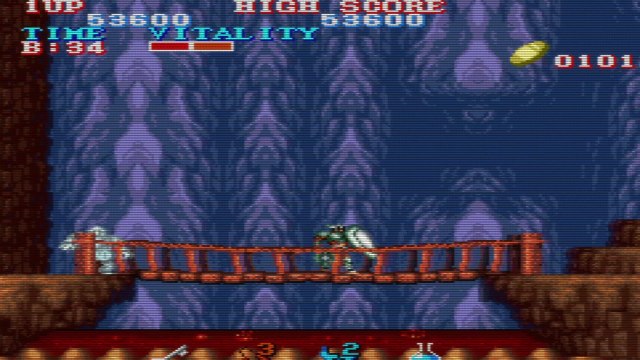 Black Tiger (1987 Arcade) Gameplay