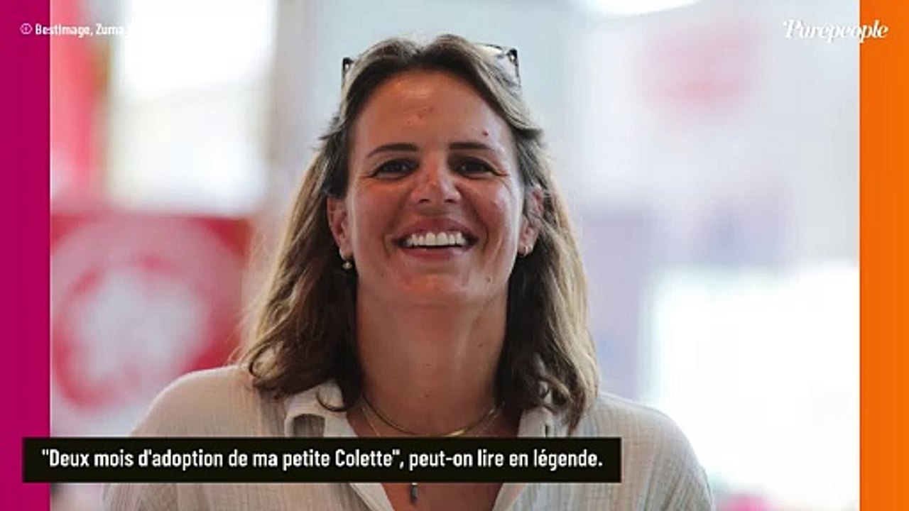 "Deux mois après ton adoption" : Laure Manaudou pose avec le nouveau membre de la famille qui la comble de bonheur