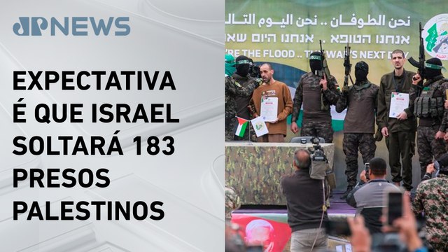 Hamas liberta três reféns durante cessar-fogo