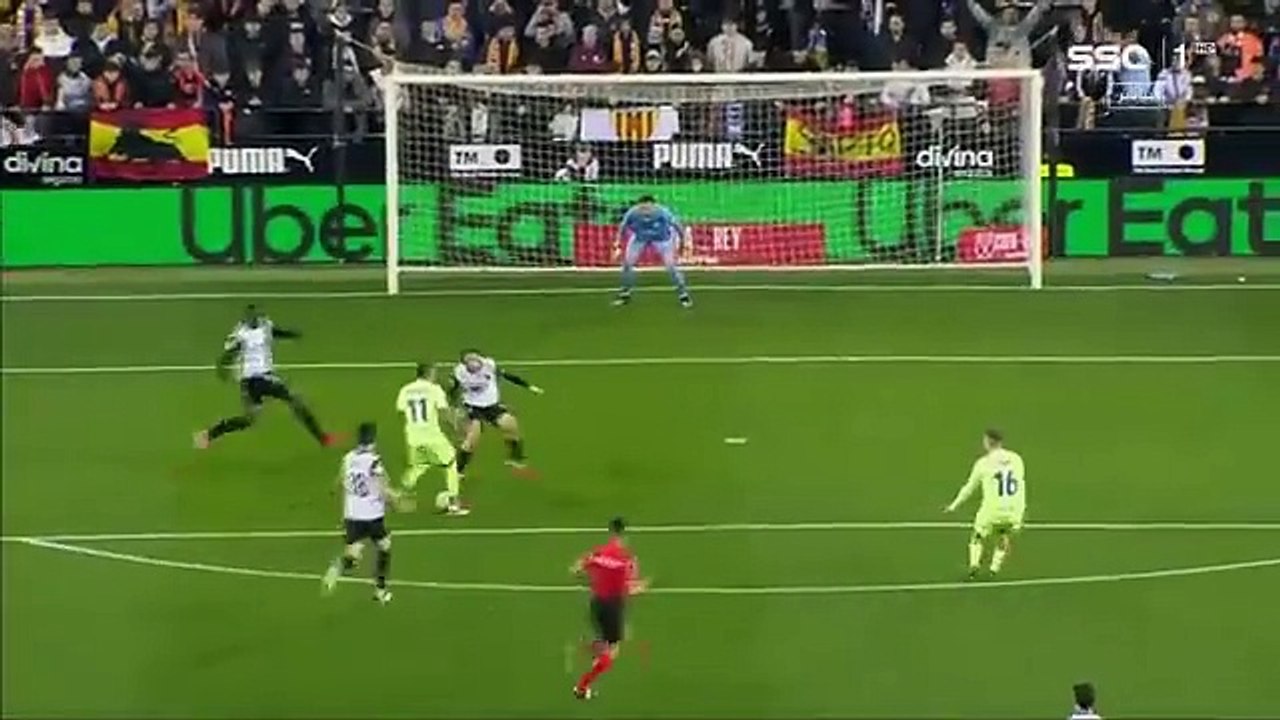 ملخص مباراة فالنسيا 0 - 5 برشلونة | ربع نهائي كأس ملك إسبانيا