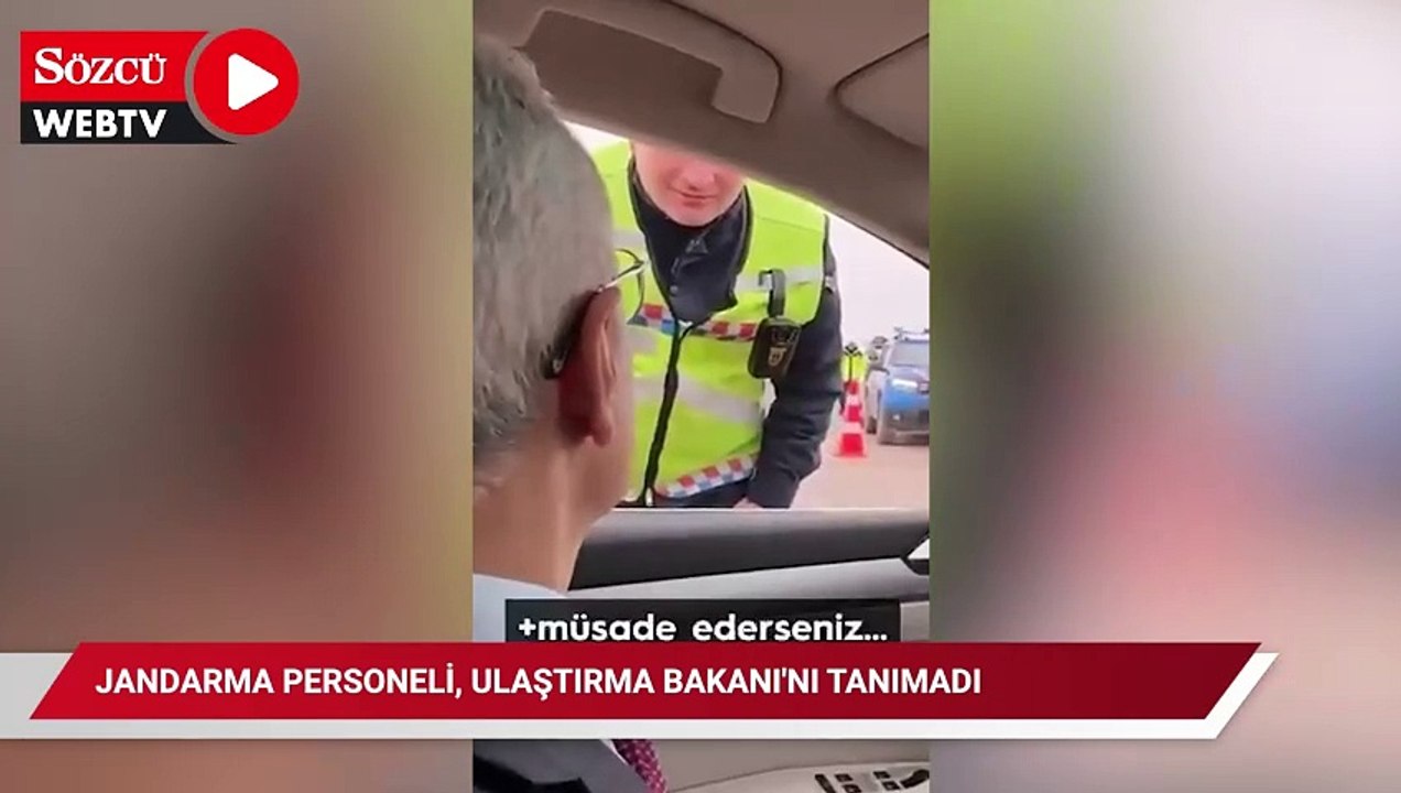 Jandarma personeli, Ulaştırma Bakanı'nı tanımadı: 'Müsaade ederseniz açılış yapacağız'