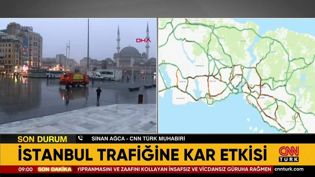 İstanbul trafiğine kar etkisi! Sürücüler ilerlemekte güçlük çekti | Video Haber