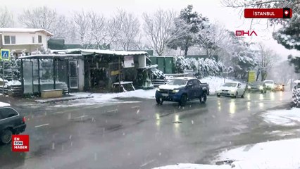 İstanbul'da kar kalınlığı yüksek kesimlerde yaklaşık 10 santimetreye ulaştı
