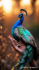 Adorable baby Peacock Animal Moments
