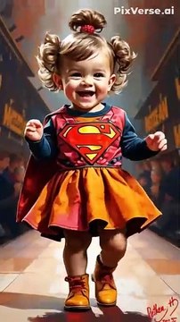 Adorable baby fashion shows outfit featuring trendy dress