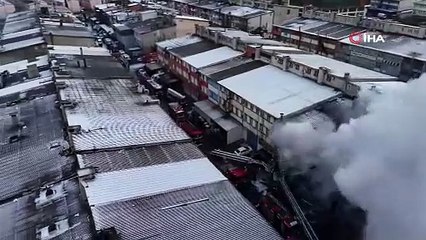 İstanbul'da kauçuk imalathanesinden alevler yükseldi