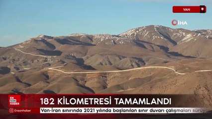 Van-İran sınırında inşa edilen duvarın 182 kilometresi tamamlandı