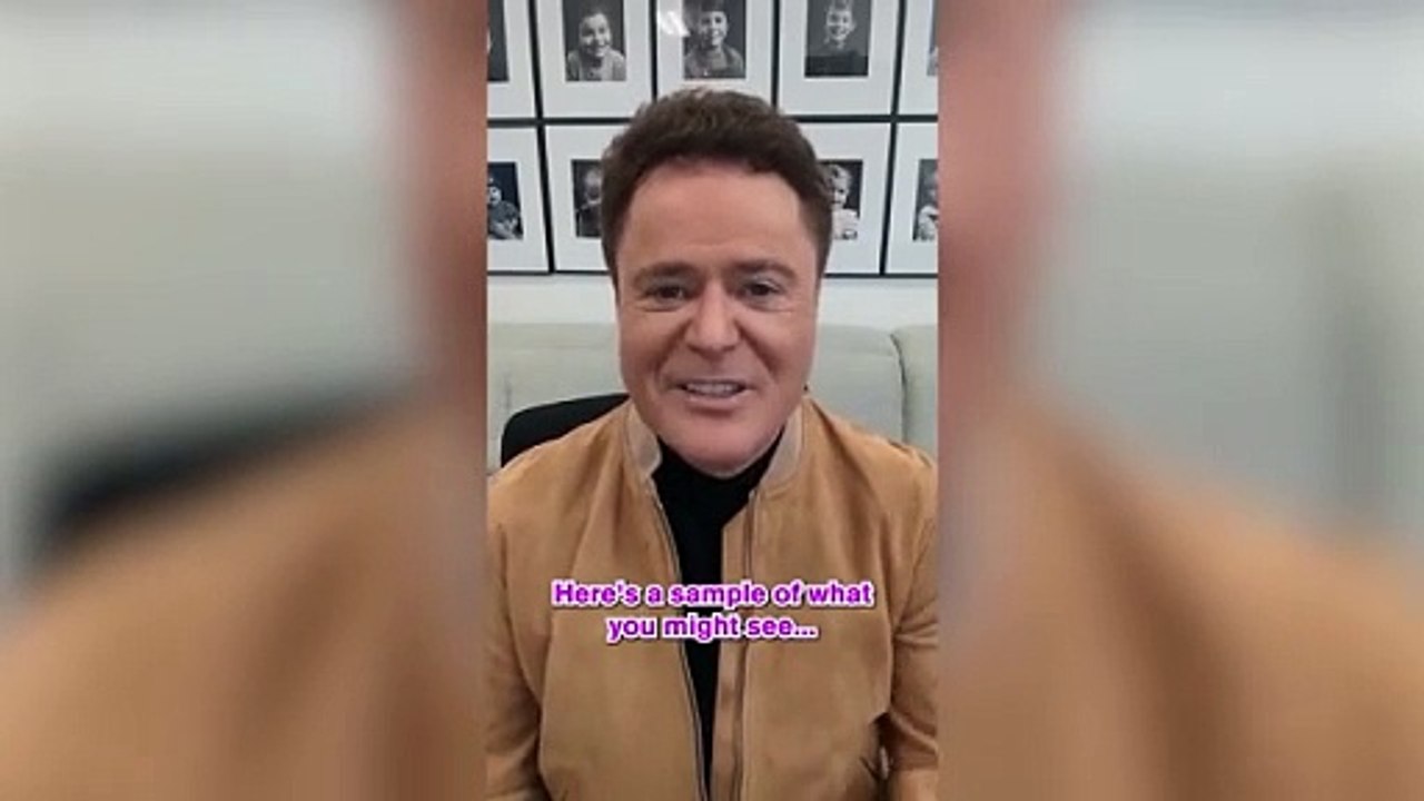 Donny Osmond chats and performs with 14-year-ol...