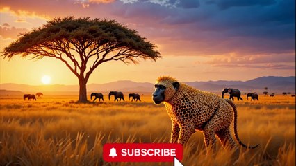 🐵 Rescue Mission: Baboon Overrun by Swarming Bees! 🐝🚨#BaboonRescue #baboon
