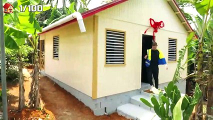 Mr beast built  100 Houses And Gave Them Away!