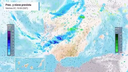 Inminente cambio de tiempo radical por un frente que repartirá lluvias y nevadas