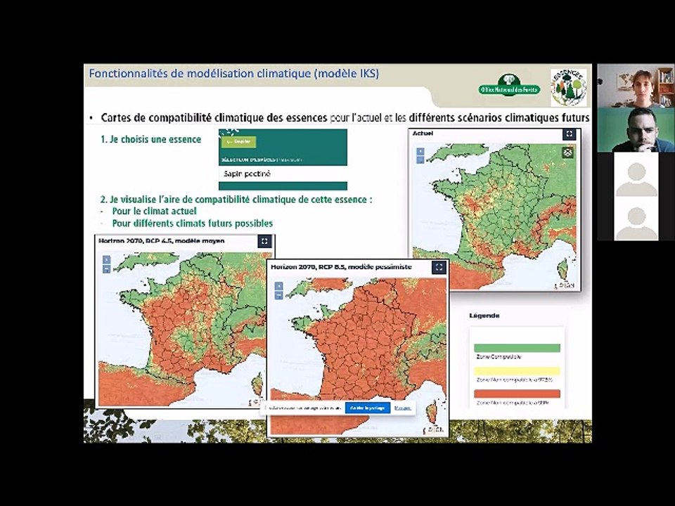 Webinaire #1 "Forêt et changements climatiques" - Présentation des outils ClimEssences et BioClimSol
