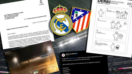 La semana de derbi más tensa: cruce de comunicados, tuits y pancartas antes del Real Madrid-Atlético