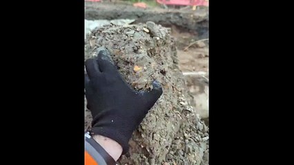 Exclusive Footage Reveals Routine Inspection Uncovering Defective Concrete 🏗️