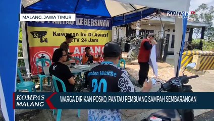 Aksi Warga Jaga Jembatan Gadang Halau Pembuang Sampah Sembarangan!