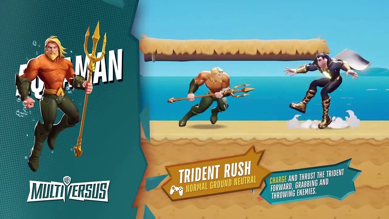 MultiVersus Official Aquaman Fighter Move Sets Trailer