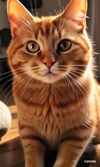 Cute cat orange