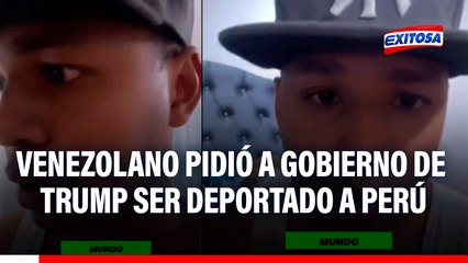 "Prefiero irme a Perú": Venezolano residente en EE.UU. pide no ser deportado a Colombia ni a México