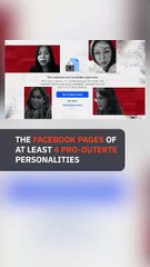 Facebook pages of pro-Duterte personalities inaccessible