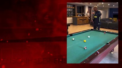 Anderson Talisca, bilardoda hünerlerini gösterdi