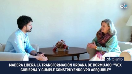 Madera lidera la transformación urbana de Bormujos: "Vox gobierna y cumple construyendo VPO asequible"