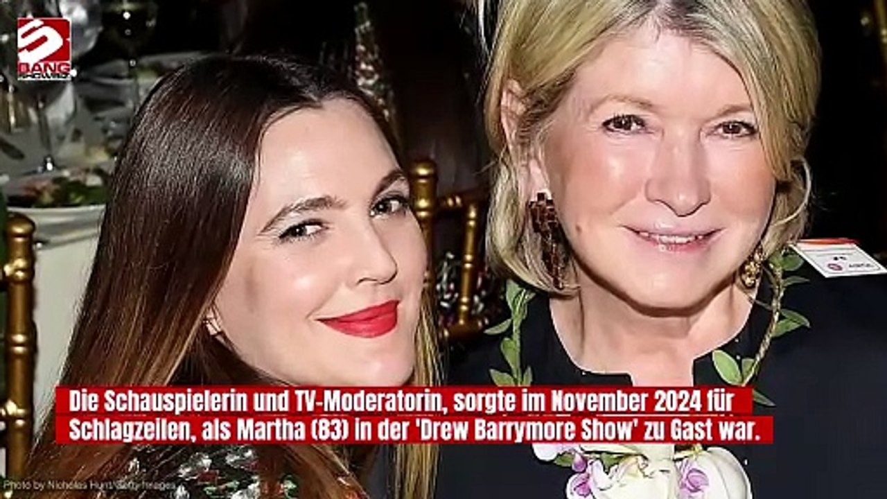 Drew Barrymore: Ihr viraler 'touchy-feely' Moment mit Martha Stewart war nur Spaß