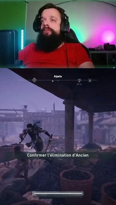 il a volé sur le toit le mec