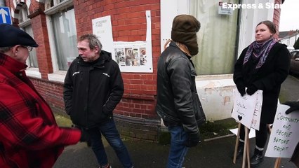 Protestors at The White Lion pub, Walsall, are concerned about the pub being turned into apartments