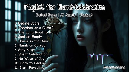 Playlist for a Numb Celebration | Ballad Song | AI Music | Chatgpt | English Song