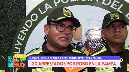 scz 20 arrestados por robo en la pampa