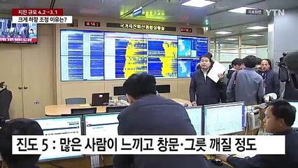 지진 규모 4.2→3.1...크게 하향 조정 이유는? / YTN