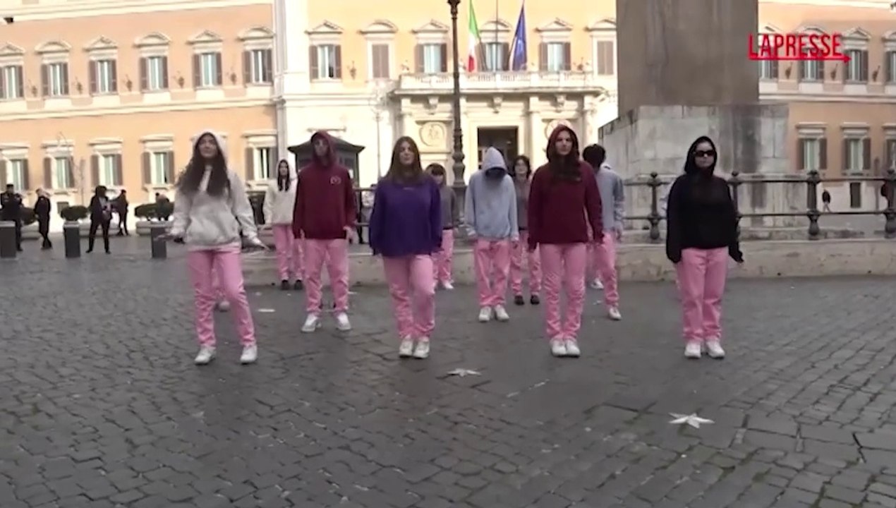 "Il ragazzo dai pantaloni rosa": flash mob a Montecitorio con la mamma di Andrea