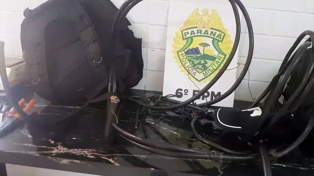 Homens são detidos com fios furtados no Santa Felicidade